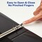 Avery® Standard View 3 Ring Binders, 0.5" Round Rings, 100-Sheet Capacity, 0.7 Inch Wide Spine, 4 Black Binders, Ideal for Lightweight Organization and Occasional Referencing (17701)